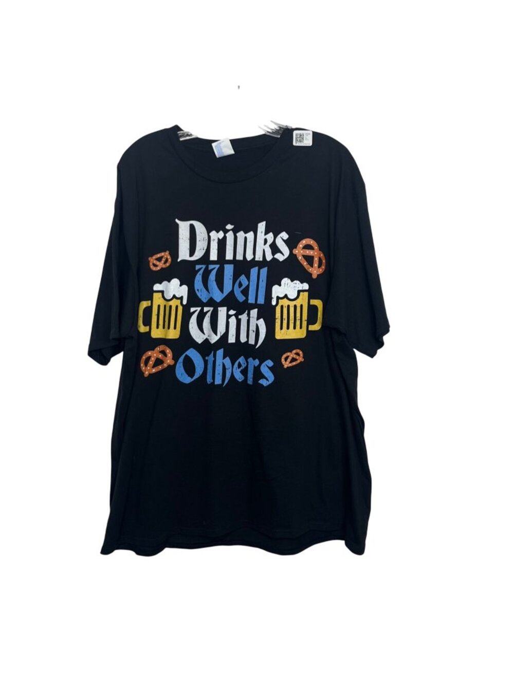 Port & Company Drinks Well With Others Graphic Tshirt Mens 2XL Black New